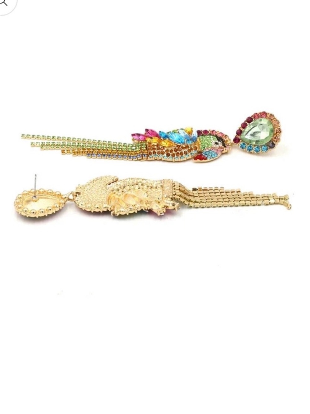 New Natasha PARROT JUNGLE earrings - Picture 11 of 17